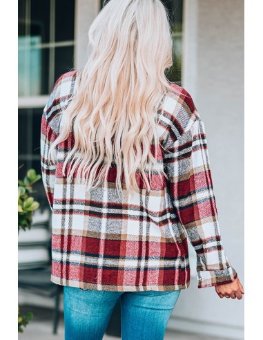 Warm rood geruit overhemd voor de winter