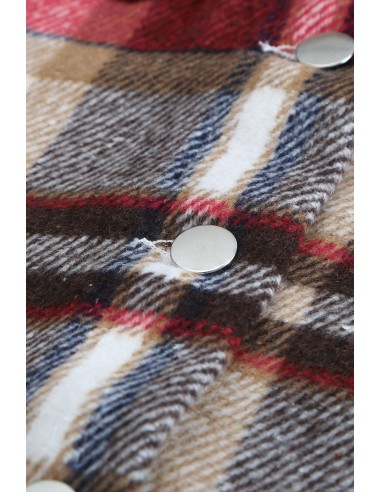 Warm red plaid winter shirt