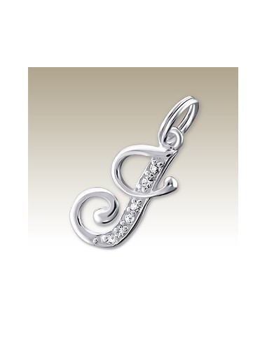 Letter J Hanger - 925 Sterling Zilver