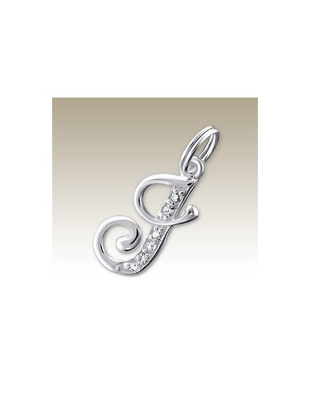 Letter J Hanger - 925 Sterling Zilver