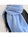 Hemelsblauwe sjaal - dik, zacht en zeer warm