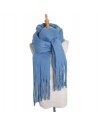 Blue scarf - thick, soft and very warm