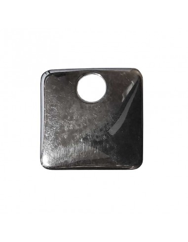 Modern 925 silver pendant - square