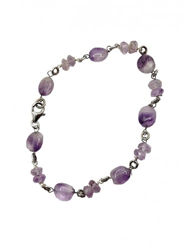 925 silver bracelet with amethyst