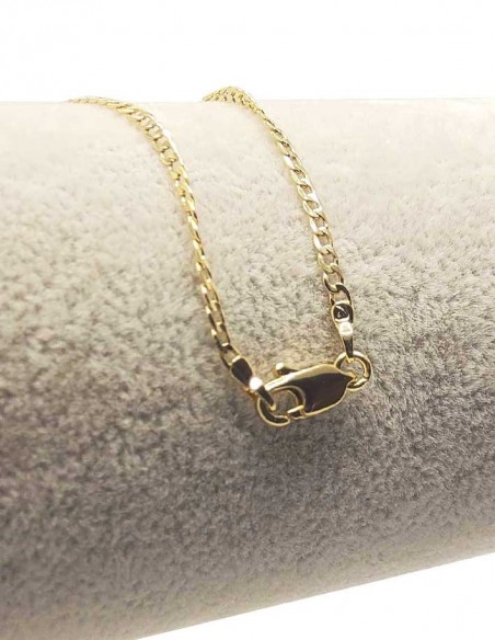 14k gold-plated chain bracelet - 44 cm