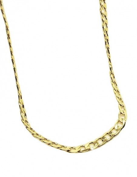 14k gold-plated chain bracelet - 44 cm