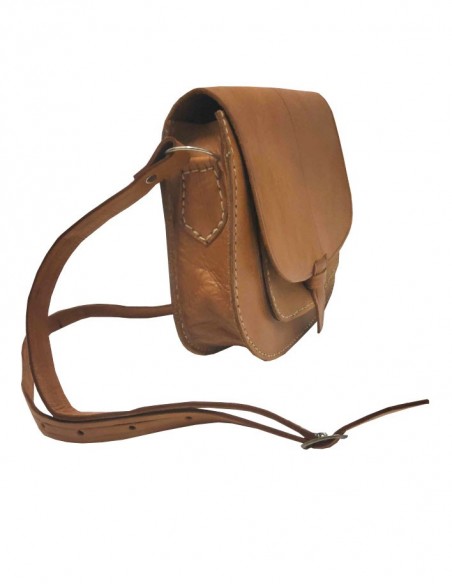 Abgerundete Ledertasche - Lederclip