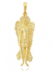 Saint Michael pendant - 18 K gold plated