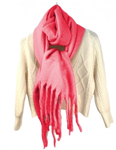 Thick, very warm solid color scarf of incredible quality