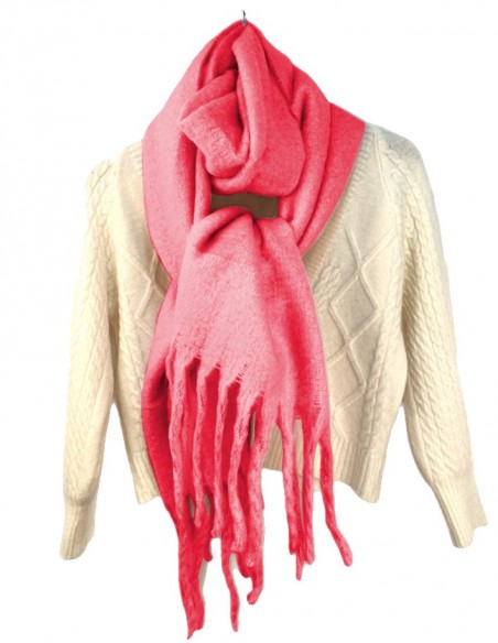 Thick, very warm solid color scarf of incredible quality