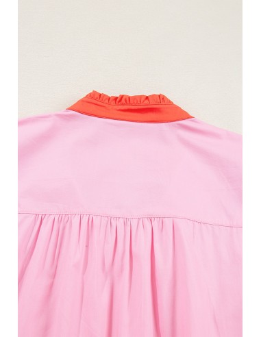 Blouse Bohème Chic à Manches Bouffantes et Broderie Fleurie