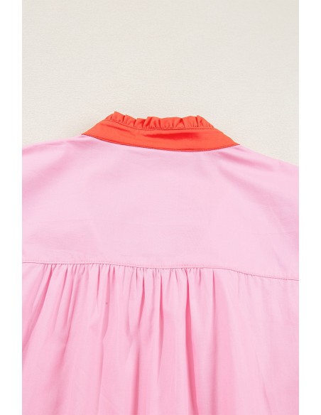 Chic Bohemian Blouse met Ballonmouwen en Bloemenborduurwerk