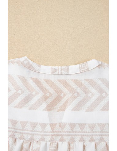 Chic Bohème Bluse mit V-Ausschnitt – Eleganz & Modernität