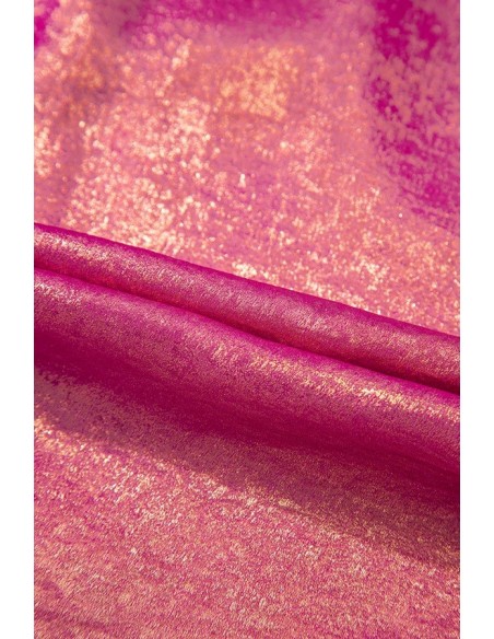 Rose Red Metallic Sheen Short Sleeve Casual Shirt – Stylish