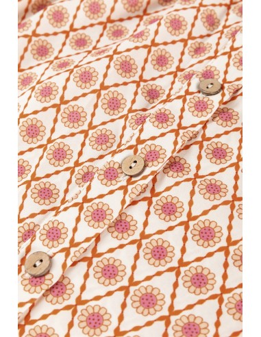 Multicolour Boho Bloemen Gemengd Print Blouse met Pofmouwen