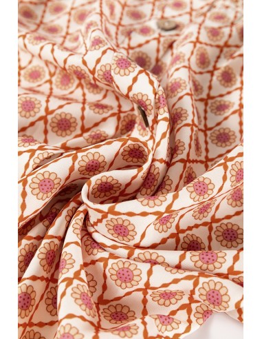 Multicolour Boho Bloemen Gemengd Print Blouse met Pofmouwen