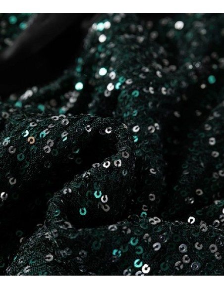 Veste à sequins vert émeraude – Style décontracté et chic | Nouvelle collection