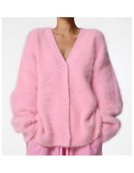 Pull Cardigan Style Mohair