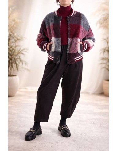 Bomber Femme en Mélange de Laine – Collection Automne-Hiver