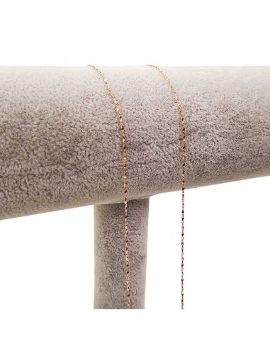 Phantasievolle S-Maschen-Kette aus 925er Silber mit Roségoldbeschichtung - 45 cm