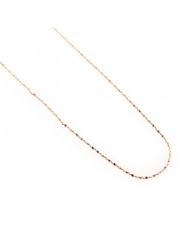 Fancy S-ketting in 925 sterlingzilver met roségoud verguldsel - 45 cm