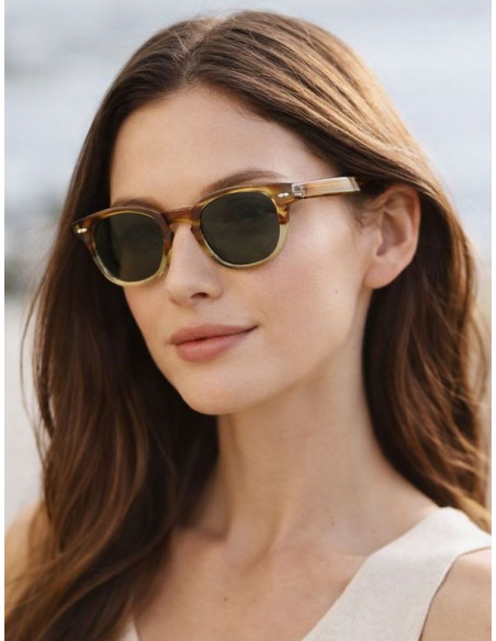Lunettes de soleil vintage polarisées en acétate premium – CE