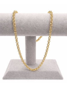 Kette Doppelring-Glieder vergoldet 14K 60 cm – Elegant & hypoallergen