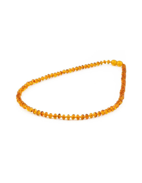 Collier Ambre Baltique Cognac Clair 45 cm | Ambre Naturel