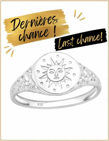 Damenring Sonne aus 925 Silber – Boho-Schmuck