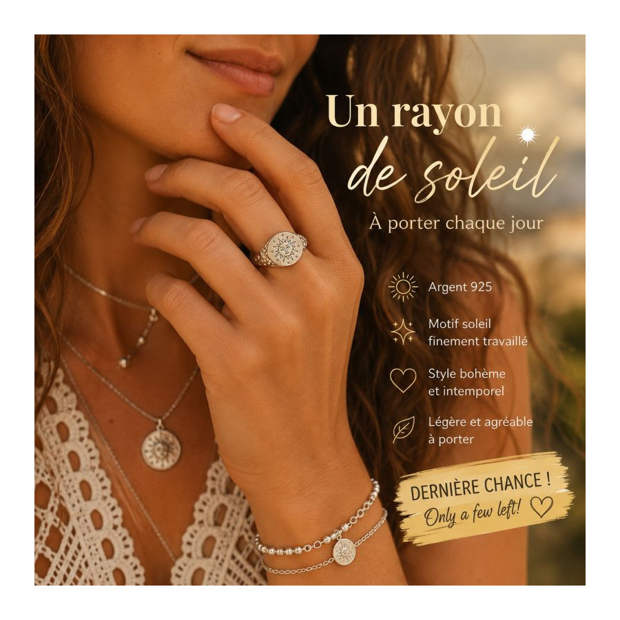 Women's Sun Ring 925 Sterling Silver – Boho Jewellery