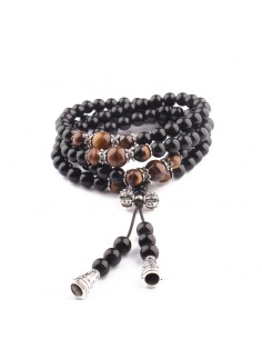 Bracelet Bouddhiste en Obsidienne - Spirituel