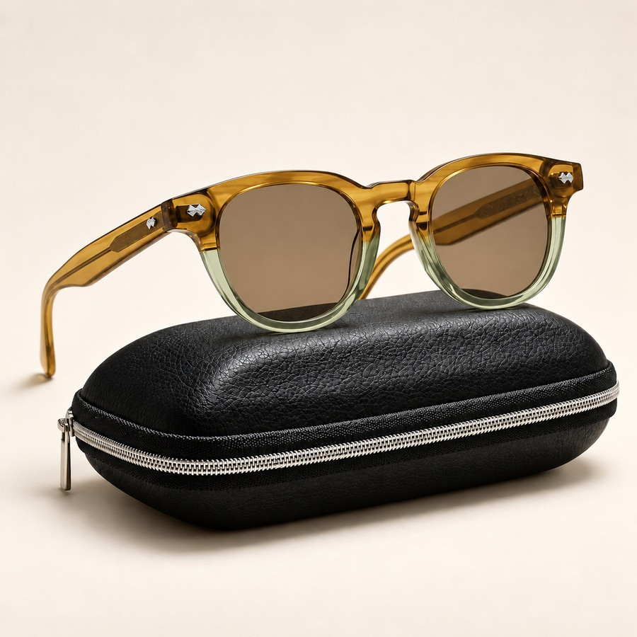 Lunettes de soleil vintage polarisées en acétate premium – CE
