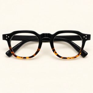 Lunettes lecture noires écaille, filtre bleu et étui | LHC
