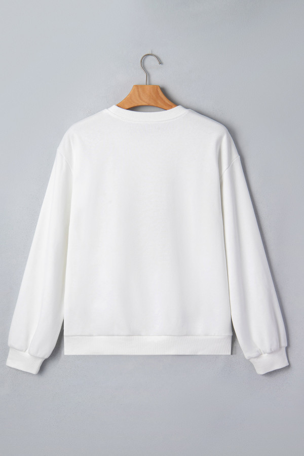 White gingerbread Christmas sweatshirt | Look Hippie Chic