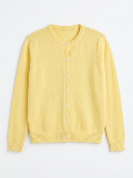 Gilet femme jaune en maille, taille L/XL | Look Hippie Chic