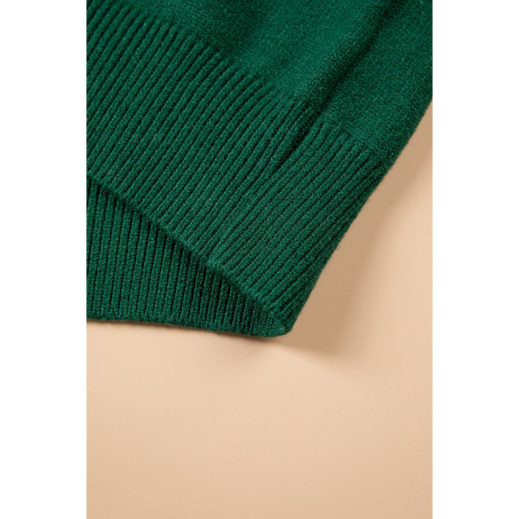 Women’s Dark Green Christmas Dog Sweater | LHC