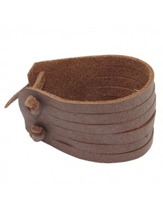 Bruine lederen armband