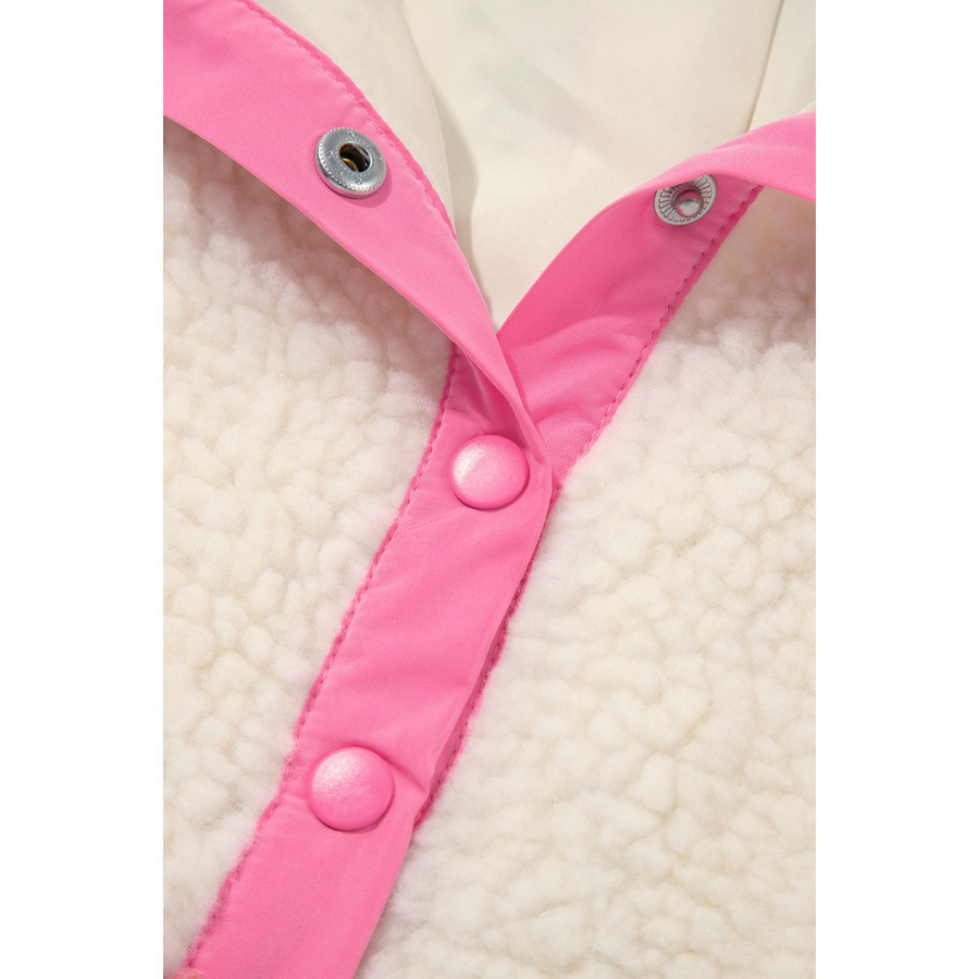 Damen-Fleecepullover weiß mit Blumen | Look Hippie Chic