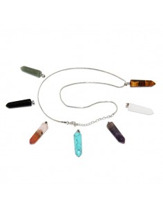 Ketting met 7 gezondheidsstenen, chakras - kristal